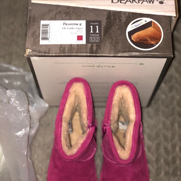 Pink toddler BearPaw boots - Picture 5 of 5